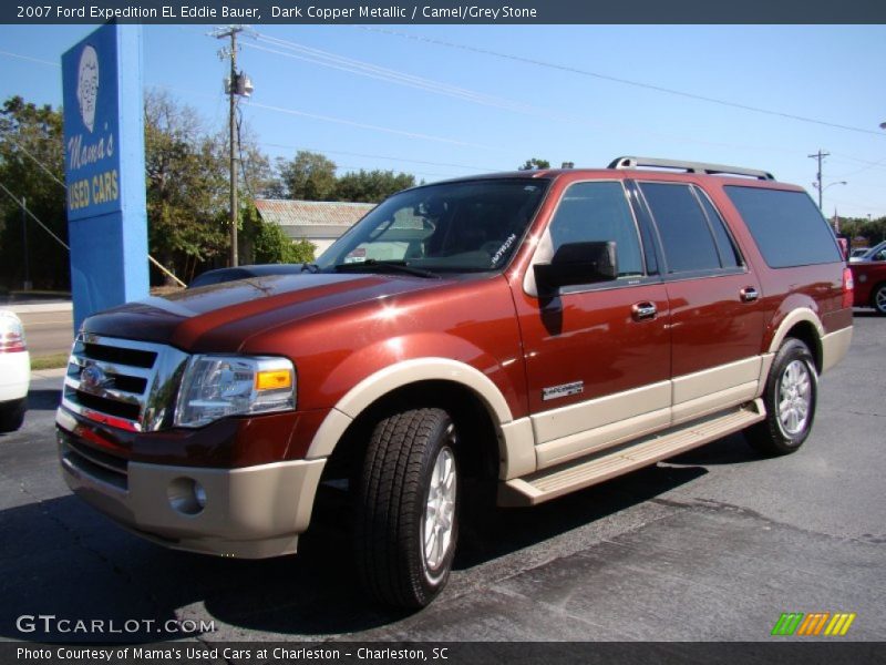 Dark Copper Metallic / Camel/Grey Stone 2007 Ford Expedition EL Eddie Bauer