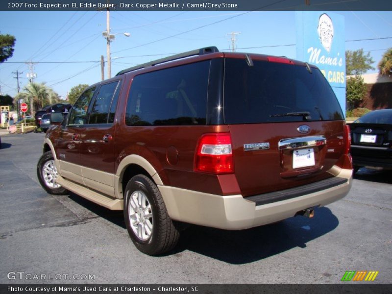 Dark Copper Metallic / Camel/Grey Stone 2007 Ford Expedition EL Eddie Bauer