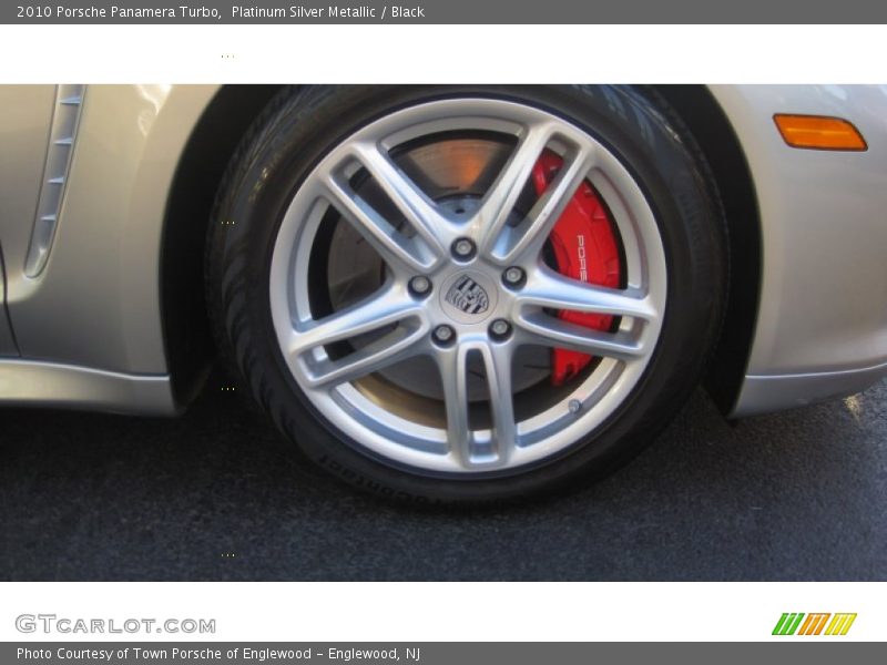 Platinum Silver Metallic / Black 2010 Porsche Panamera Turbo