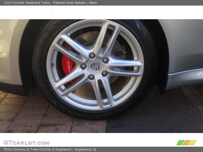 Platinum Silver Metallic / Black 2010 Porsche Panamera Turbo