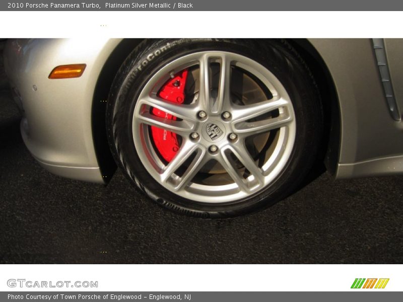 Platinum Silver Metallic / Black 2010 Porsche Panamera Turbo