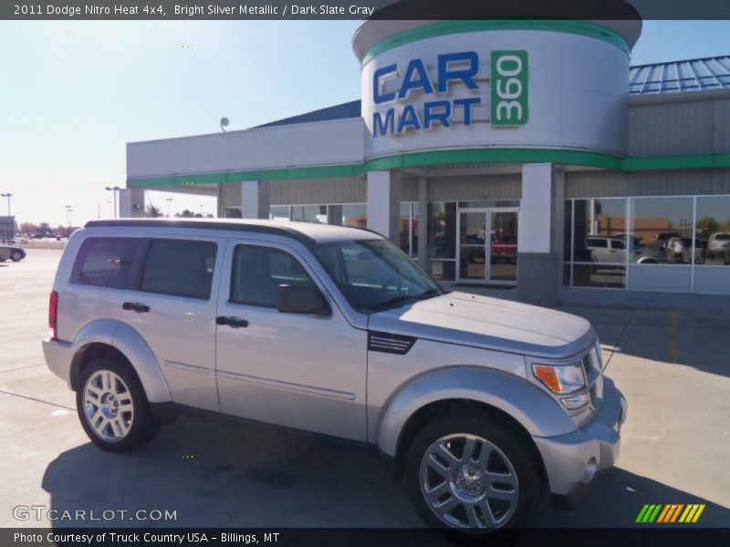 Bright Silver Metallic / Dark Slate Gray 2011 Dodge Nitro Heat 4x4