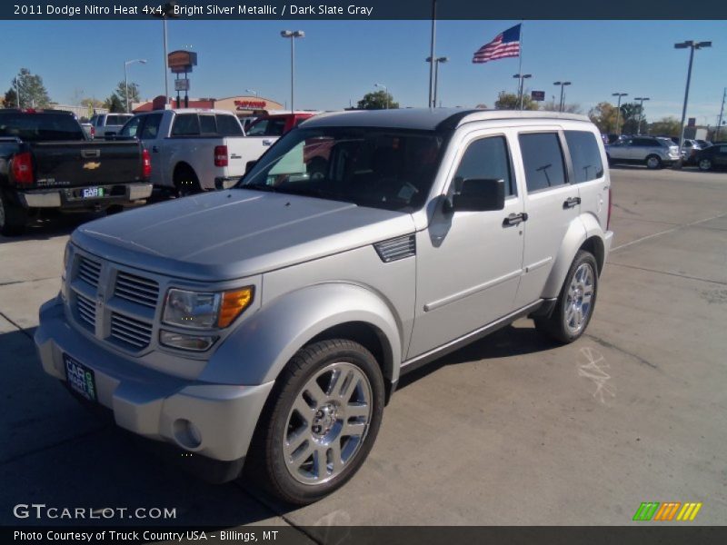 Bright Silver Metallic / Dark Slate Gray 2011 Dodge Nitro Heat 4x4
