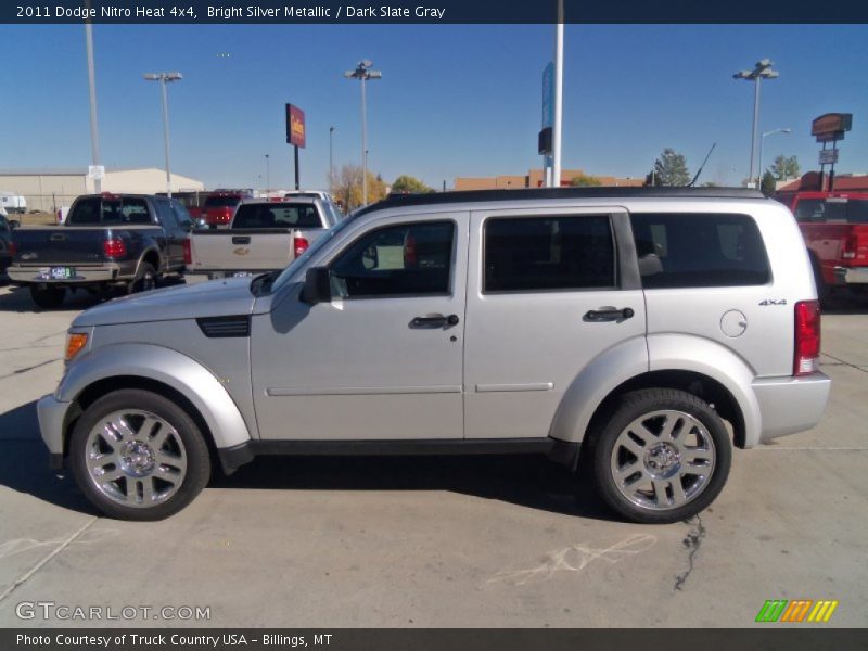 Bright Silver Metallic / Dark Slate Gray 2011 Dodge Nitro Heat 4x4