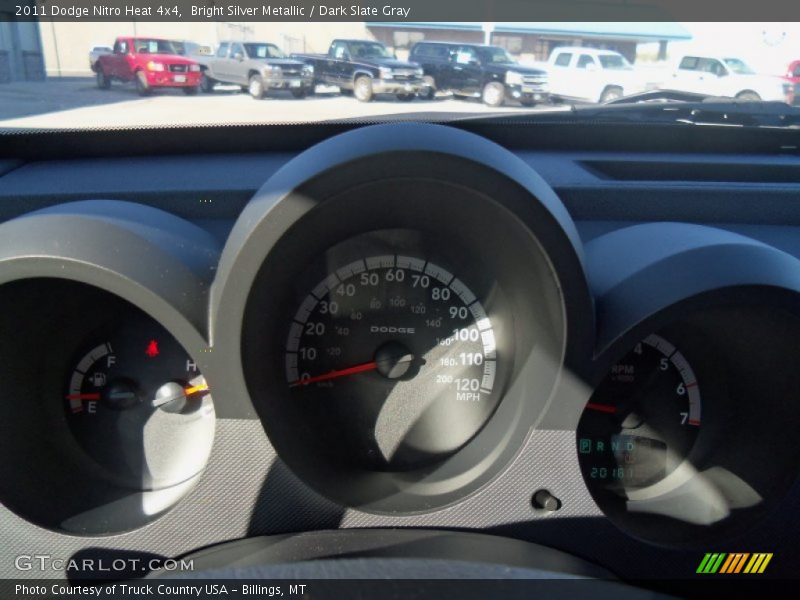 Bright Silver Metallic / Dark Slate Gray 2011 Dodge Nitro Heat 4x4
