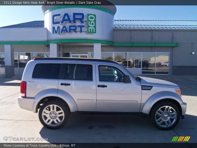 Bright Silver Metallic / Dark Slate Gray 2011 Dodge Nitro Heat 4x4