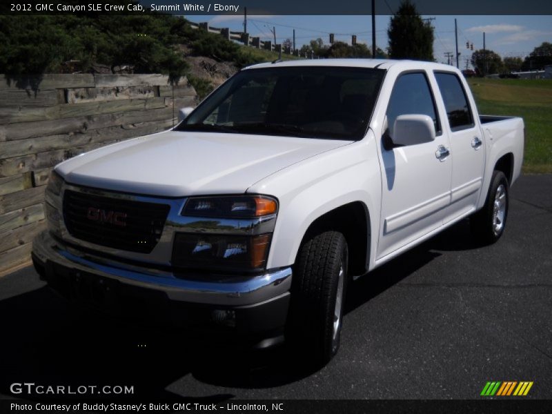 Summit White / Ebony 2012 GMC Canyon SLE Crew Cab