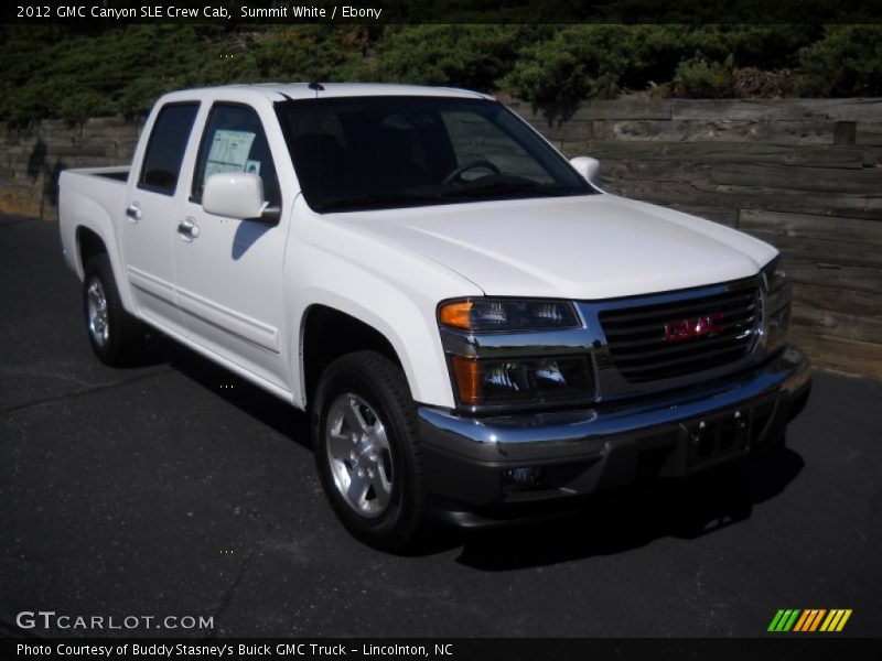 Summit White / Ebony 2012 GMC Canyon SLE Crew Cab