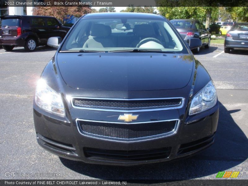 Black Granite Metallic / Titanium 2012 Chevrolet Malibu LS
