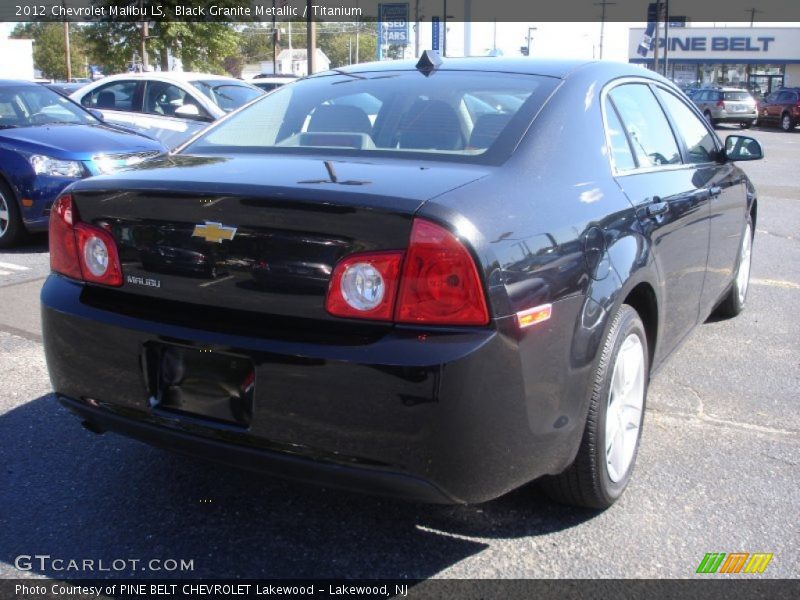 Black Granite Metallic / Titanium 2012 Chevrolet Malibu LS