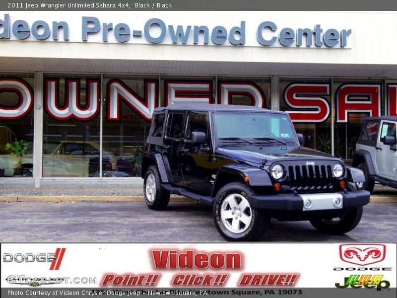 Black / Black 2011 Jeep Wrangler Unlimited Sahara 4x4