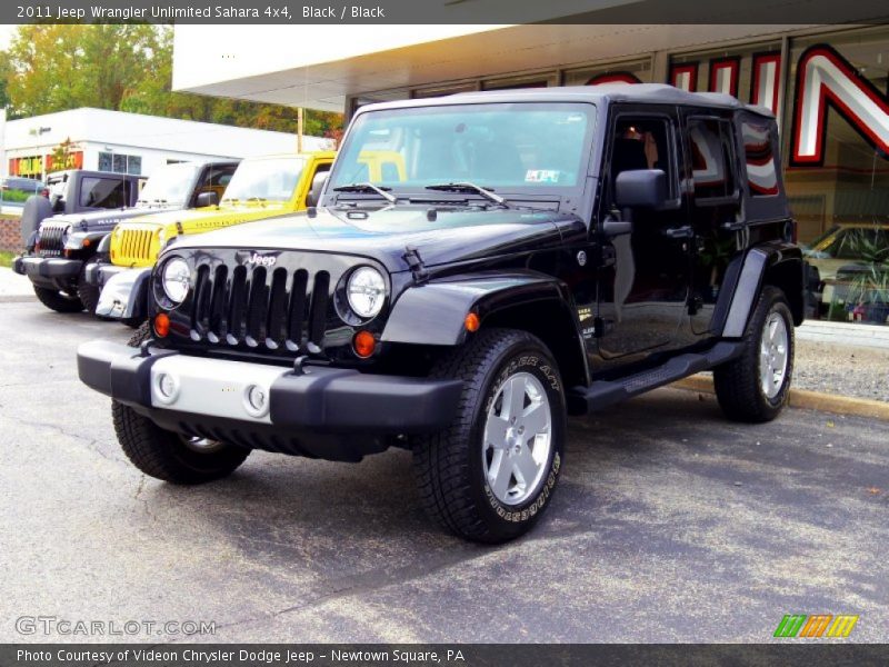 Black / Black 2011 Jeep Wrangler Unlimited Sahara 4x4