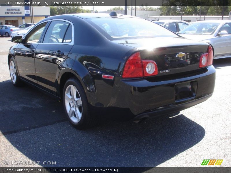 Black Granite Metallic / Titanium 2012 Chevrolet Malibu LS