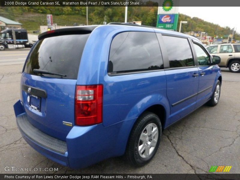 Marathon Blue Pearl / Dark Slate/Light Shale 2008 Dodge Grand Caravan SE