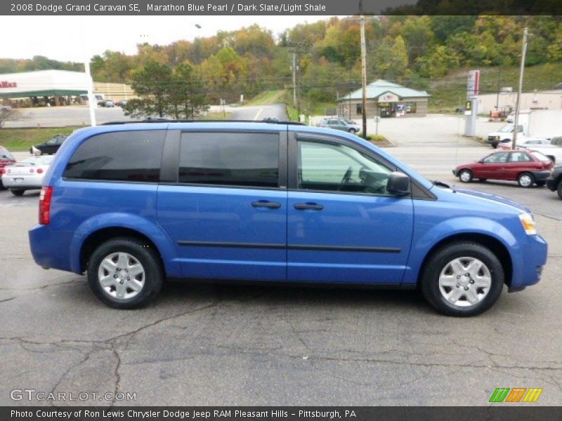 Marathon Blue Pearl / Dark Slate/Light Shale 2008 Dodge Grand Caravan SE