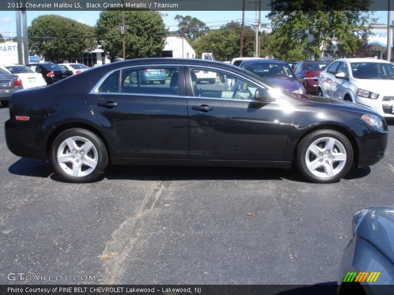 Black Granite Metallic / Titanium 2012 Chevrolet Malibu LS