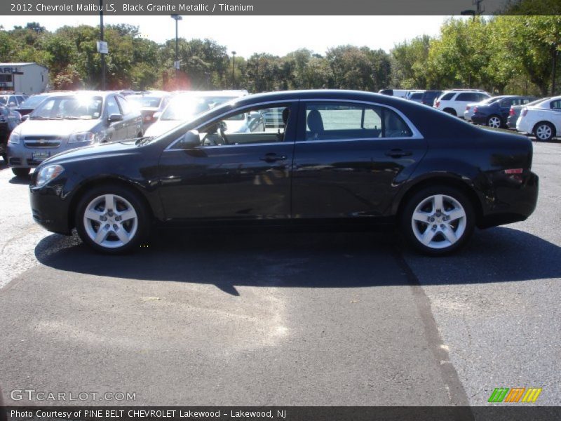 Black Granite Metallic / Titanium 2012 Chevrolet Malibu LS