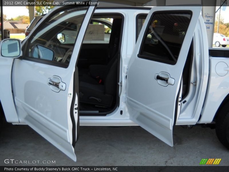 Summit White / Ebony 2012 GMC Canyon SLE Crew Cab