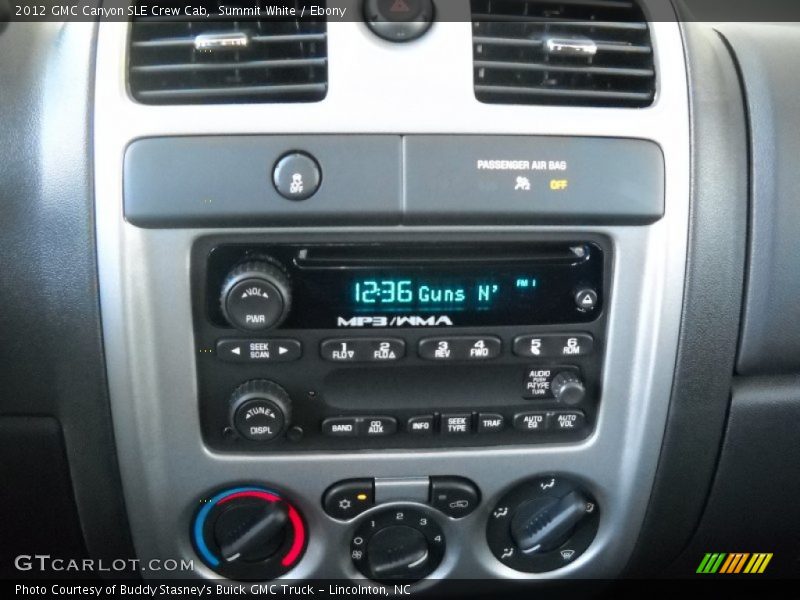 Summit White / Ebony 2012 GMC Canyon SLE Crew Cab
