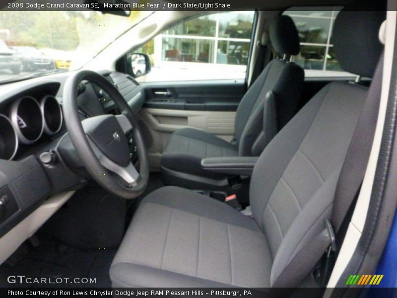 Marathon Blue Pearl / Dark Slate/Light Shale 2008 Dodge Grand Caravan SE