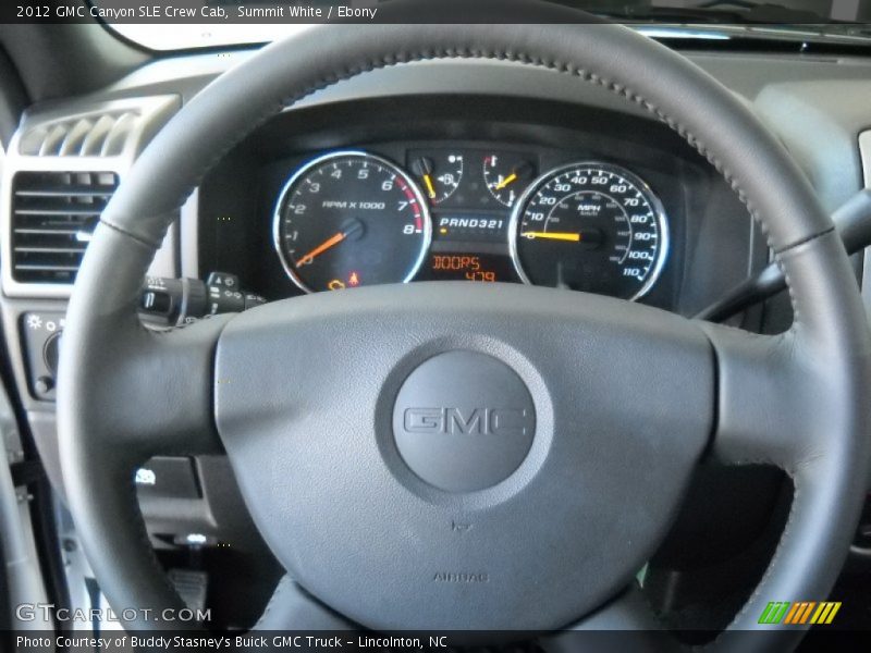 Summit White / Ebony 2012 GMC Canyon SLE Crew Cab