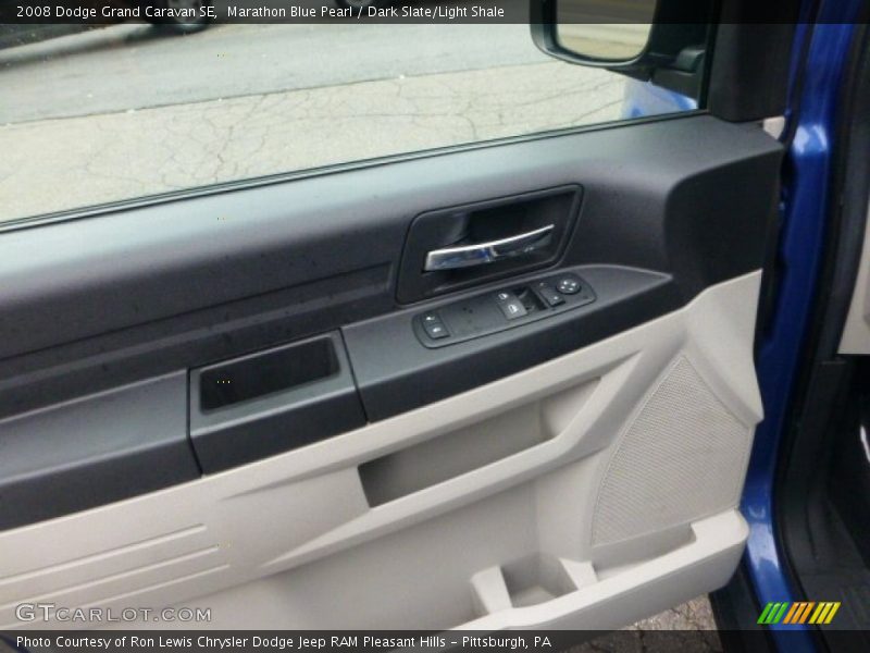 Marathon Blue Pearl / Dark Slate/Light Shale 2008 Dodge Grand Caravan SE