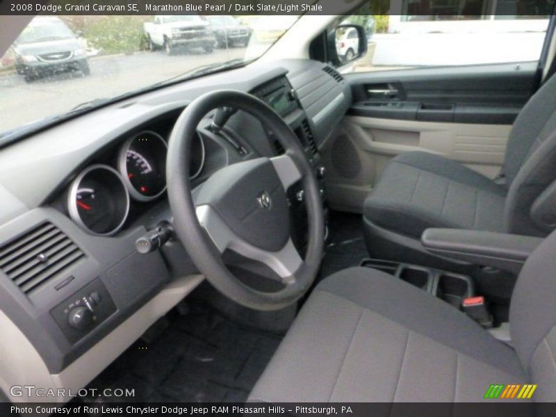 Marathon Blue Pearl / Dark Slate/Light Shale 2008 Dodge Grand Caravan SE