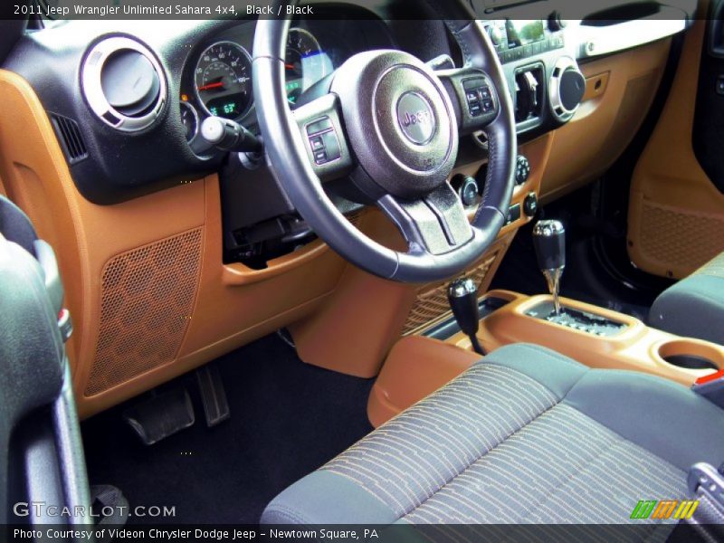 Black / Black 2011 Jeep Wrangler Unlimited Sahara 4x4