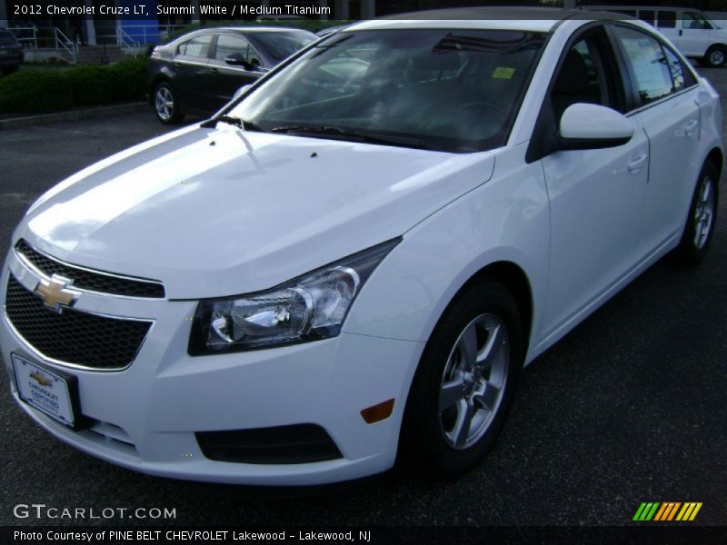 Summit White / Medium Titanium 2012 Chevrolet Cruze LT