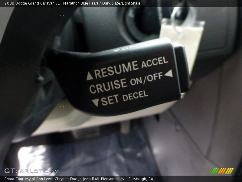 Marathon Blue Pearl / Dark Slate/Light Shale 2008 Dodge Grand Caravan SE