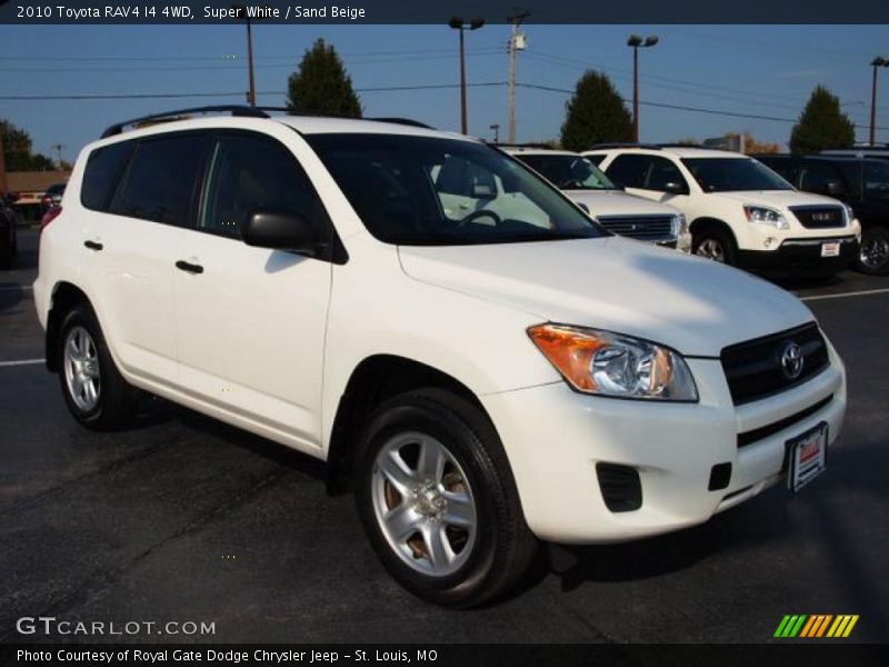 Super White / Sand Beige 2010 Toyota RAV4 I4 4WD