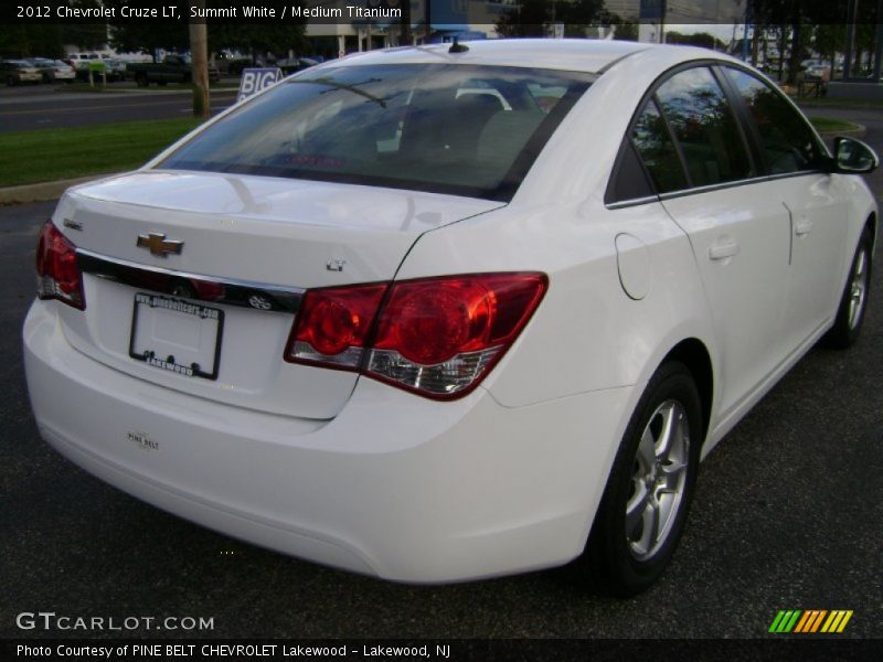 Summit White / Medium Titanium 2012 Chevrolet Cruze LT