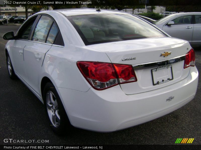 Summit White / Medium Titanium 2012 Chevrolet Cruze LT