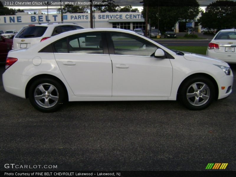 Summit White / Medium Titanium 2012 Chevrolet Cruze LT