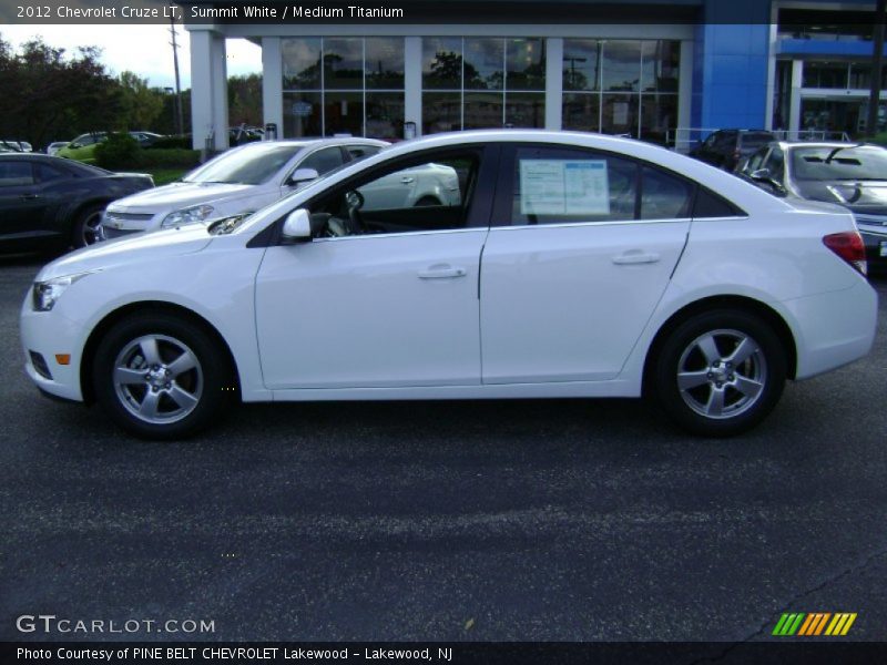 Summit White / Medium Titanium 2012 Chevrolet Cruze LT