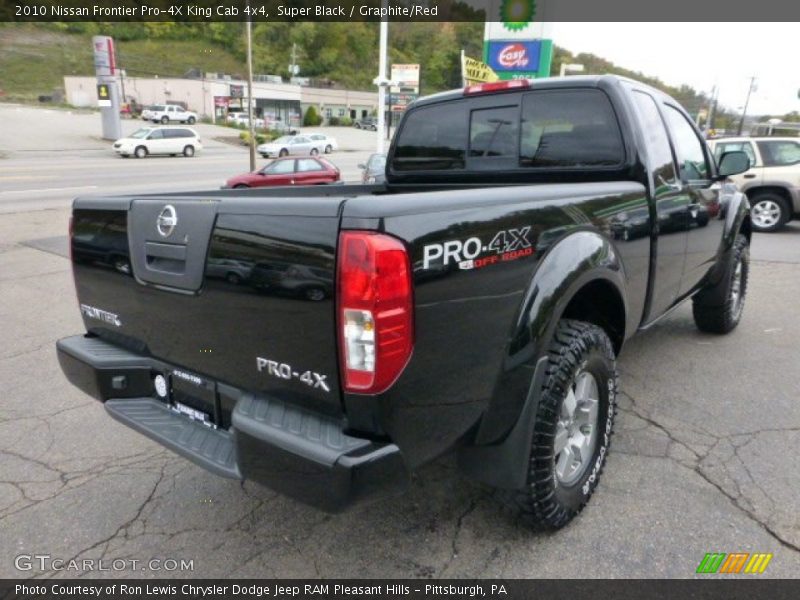 Super Black / Graphite/Red 2010 Nissan Frontier Pro-4X King Cab 4x4