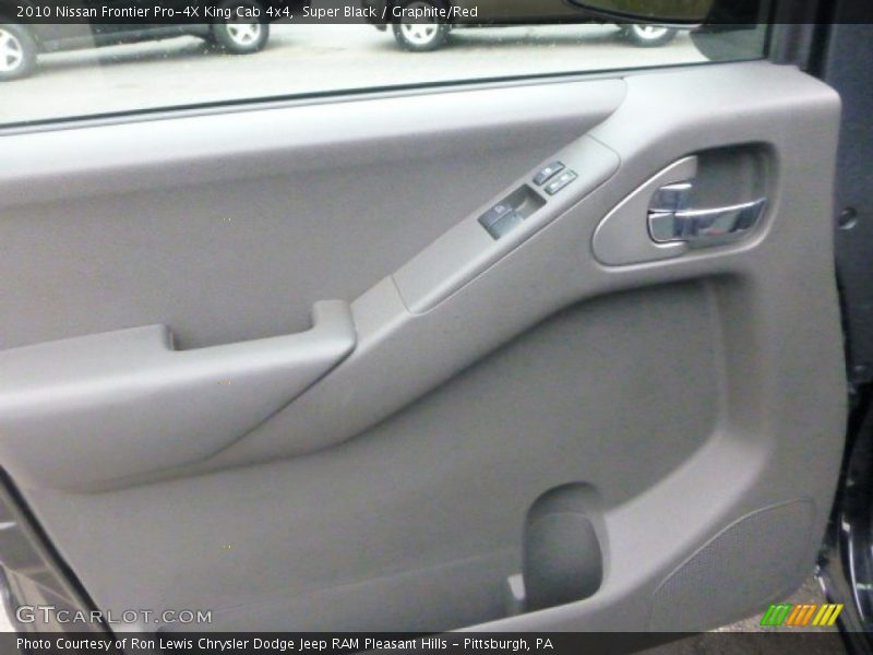 Super Black / Graphite/Red 2010 Nissan Frontier Pro-4X King Cab 4x4