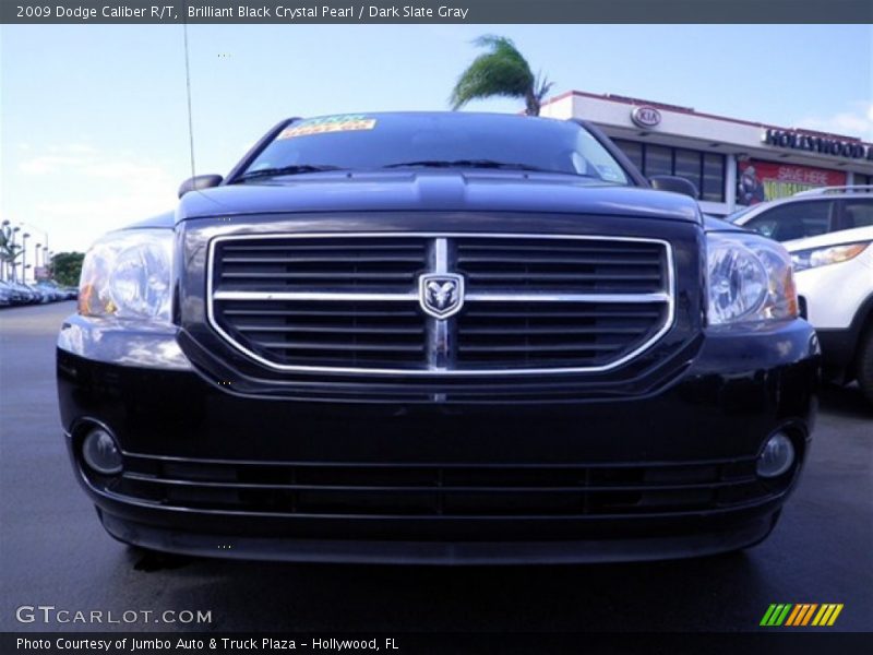 Brilliant Black Crystal Pearl / Dark Slate Gray 2009 Dodge Caliber R/T