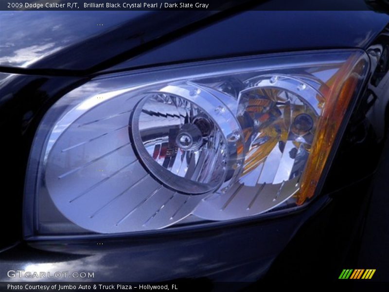 Brilliant Black Crystal Pearl / Dark Slate Gray 2009 Dodge Caliber R/T