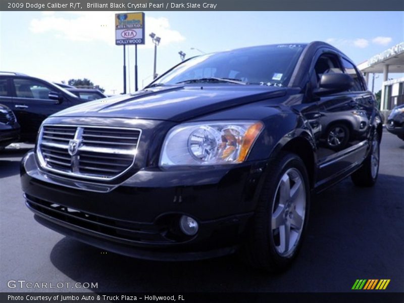 Brilliant Black Crystal Pearl / Dark Slate Gray 2009 Dodge Caliber R/T
