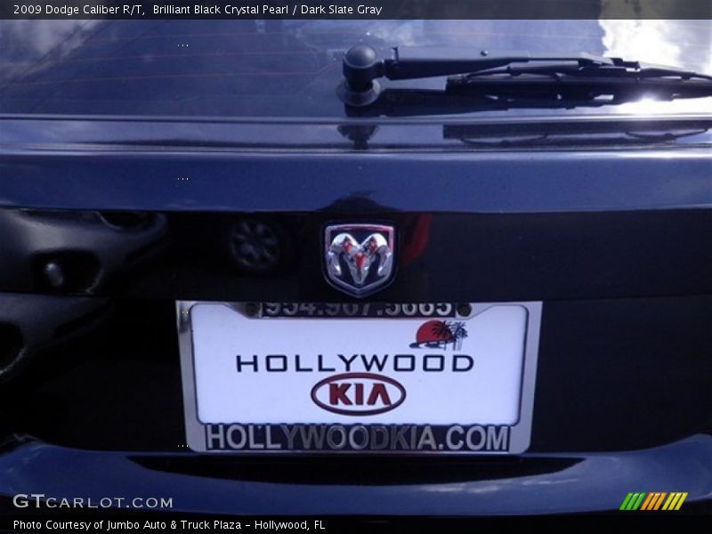 Brilliant Black Crystal Pearl / Dark Slate Gray 2009 Dodge Caliber R/T