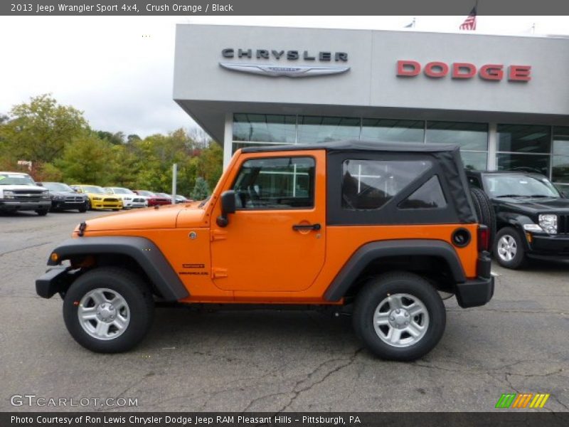 Crush Orange / Black 2013 Jeep Wrangler Sport 4x4