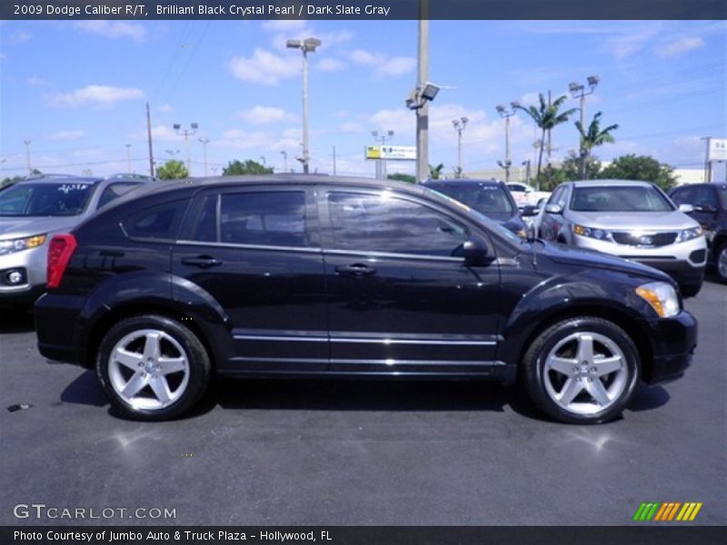 Brilliant Black Crystal Pearl / Dark Slate Gray 2009 Dodge Caliber R/T