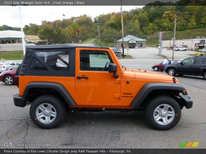 Crush Orange / Black 2013 Jeep Wrangler Sport 4x4