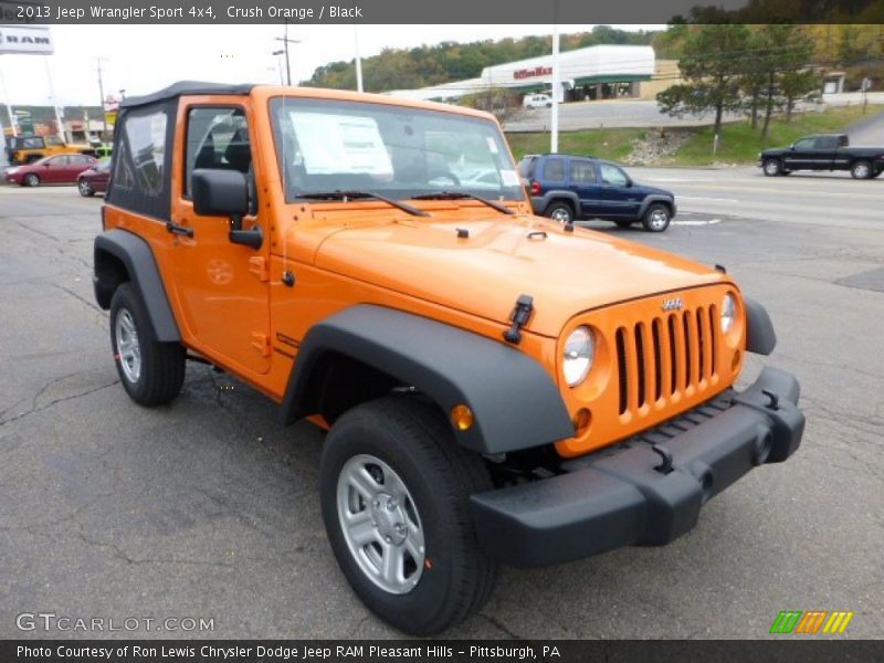 Crush Orange / Black 2013 Jeep Wrangler Sport 4x4