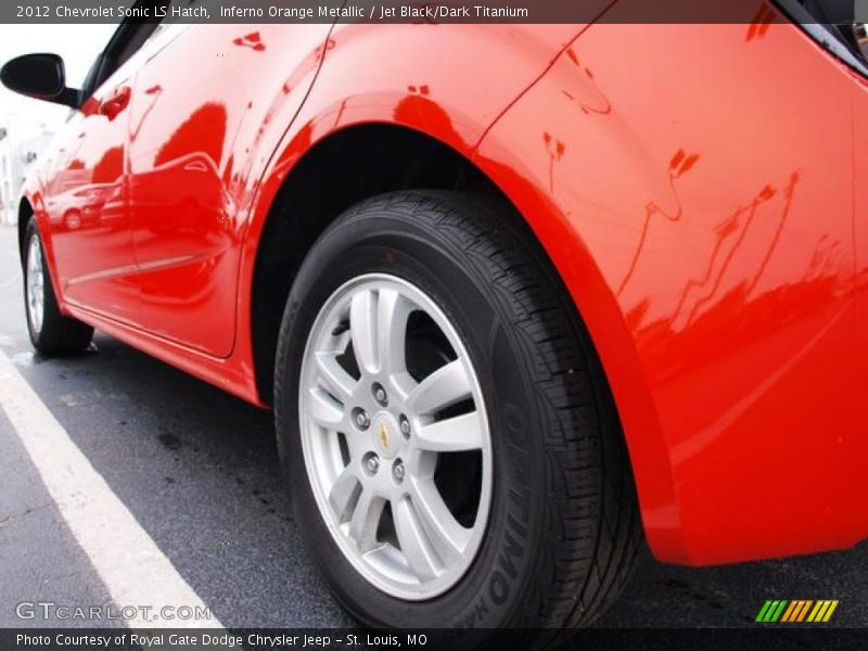 Inferno Orange Metallic / Jet Black/Dark Titanium 2012 Chevrolet Sonic LS Hatch
