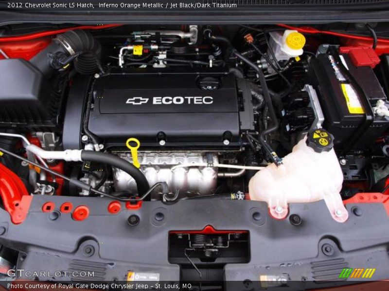 Inferno Orange Metallic / Jet Black/Dark Titanium 2012 Chevrolet Sonic LS Hatch