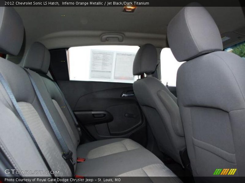 Inferno Orange Metallic / Jet Black/Dark Titanium 2012 Chevrolet Sonic LS Hatch
