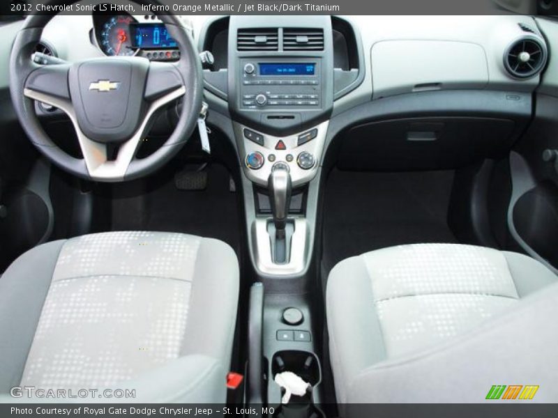 Inferno Orange Metallic / Jet Black/Dark Titanium 2012 Chevrolet Sonic LS Hatch