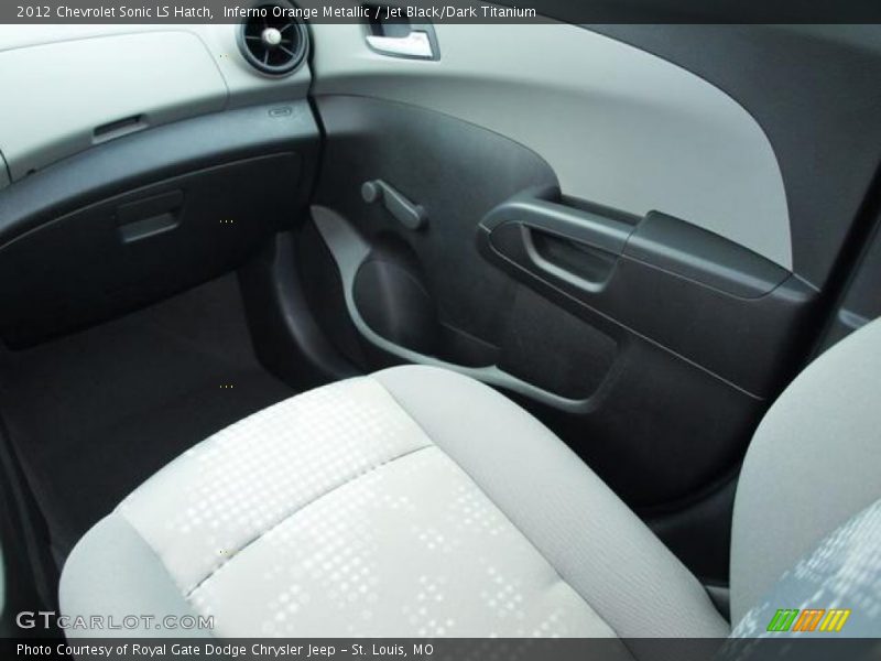 Inferno Orange Metallic / Jet Black/Dark Titanium 2012 Chevrolet Sonic LS Hatch